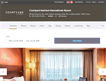Tablet Screenshot of istanbulcourtyardairport.com